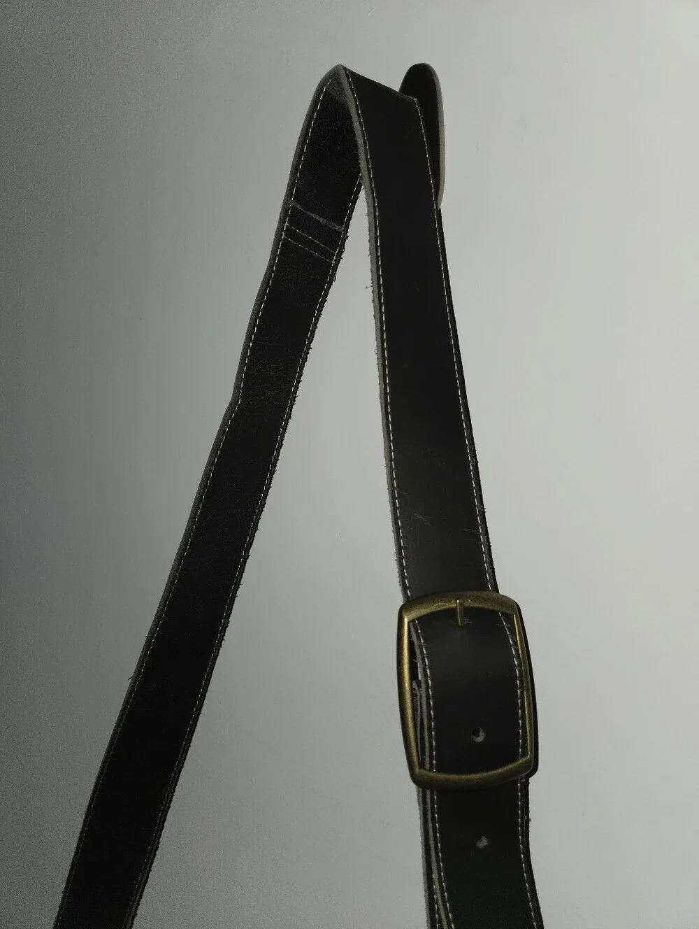 Charlie Leather Crossbody Bag in Dark  Blue